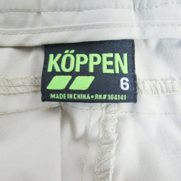 KOPPEN TOLL ROLL Tan Hiking/Camping Shorts SZ 6 - Picture 5 of 6